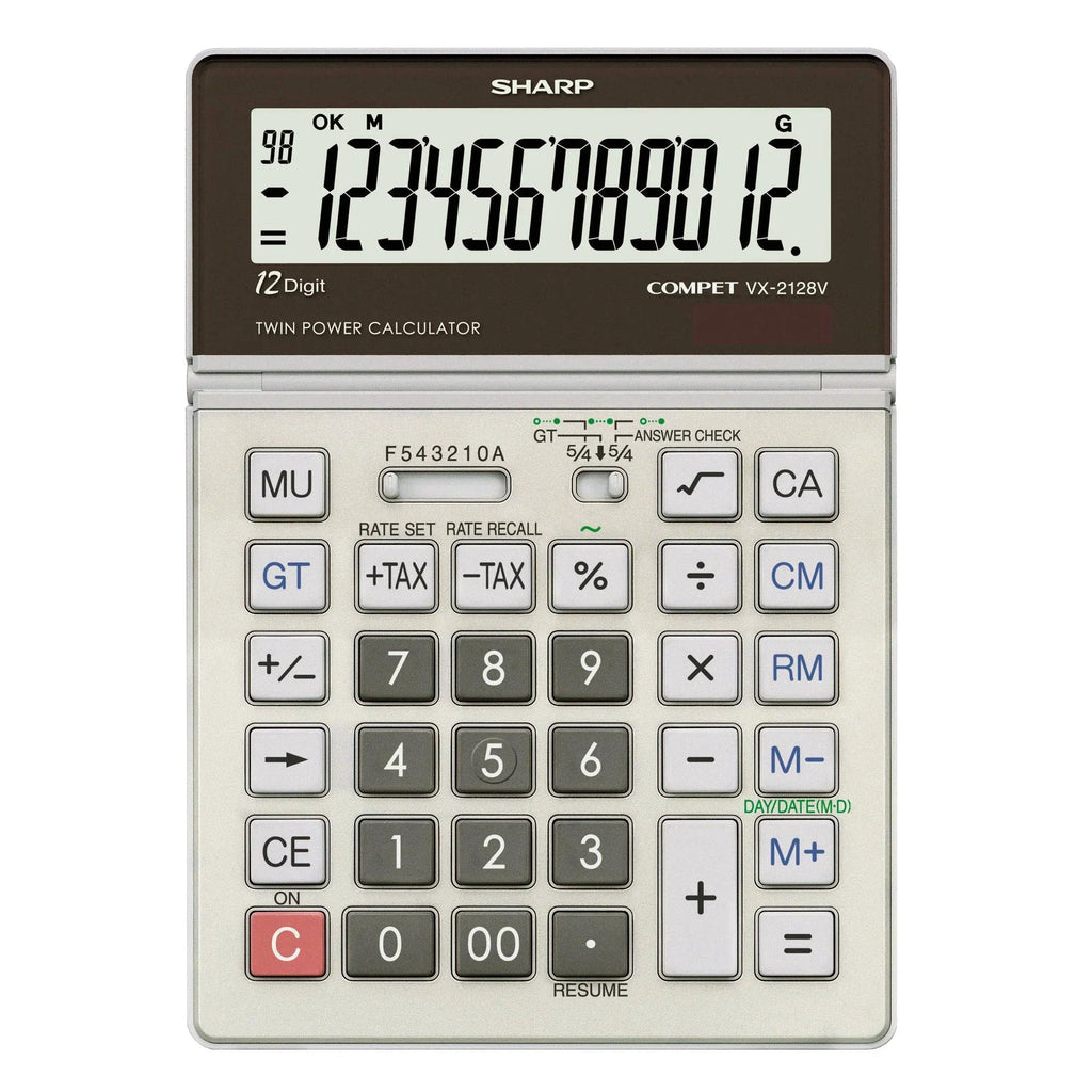 Sharp 12-Digit Commercial Desktop Calculator with Answer Check and Kickstand  Highlights: