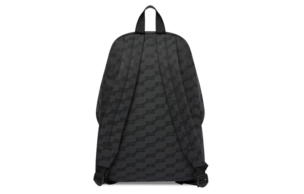 Balenciaga BB Monogram Signature Medium Backpack 'Black' 713044210HH1061