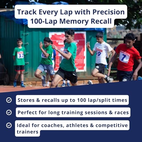 ULTRAK 495 100 Lap Memory Black Professional Stopwatches Continuous Display of Event Time New