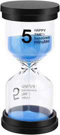 Sand Timer, Sand Timers Colorful 5 Minutes Sandglass Timer with Protective Cover for Classroom Home Office Cooking