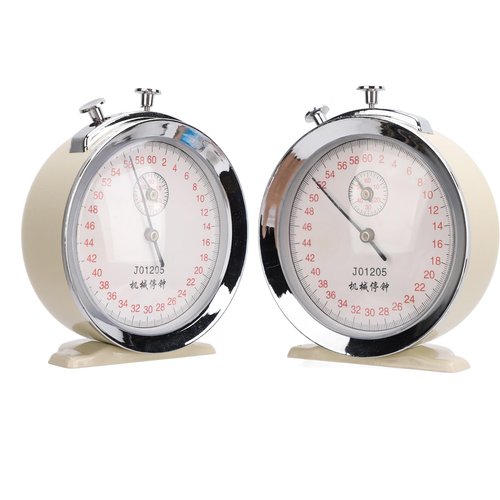 Mechanical Stopwatch Round Dial 0.2s 60 Second Sports Count Timer for Physical Experiments Running Cycling J01205
