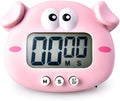 Kitchen Timer, Cute Cartoon Animal Countdown Timer, Digital Cooking Timer with Magnetic, LCD Large-Screen Visual Clock, Hangable Alarm Clock with Stand，for Cooking Bake Sport Game (Timer-XZ)
