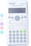 Scientific Calculators for Students, 240 Functions 2-Line Standard Scientific Calculator, Cute School Office Supplies，Math Calculator for School (White)
