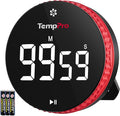 TempPro 99-Hour Digital Kitchen Timer with Strong Magnetic & Stable Stand, Classroom Timers with 3-Volume-Level, Stopwatch with Large LED Display, Digital Timers for Classroom(Previously ThermoPro)