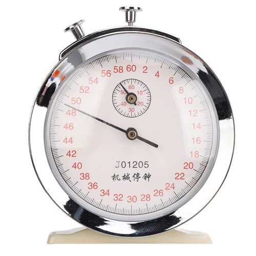 Mechanical Stopwatch Round Dial 0.2s 60 Second Sports Count Timer for Physical Experiments Running Cycling J01205
