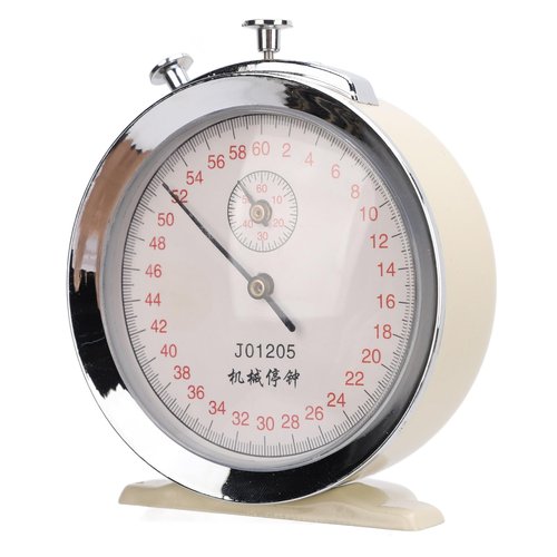 Mechanical Stopwatch Round Dial 0.2s 60 Second Sports Count Timer for Physical Experiments Running Cycling J01205