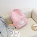Light Pink Trefoil Logo Backpack Girls Women Student Travel School Bag