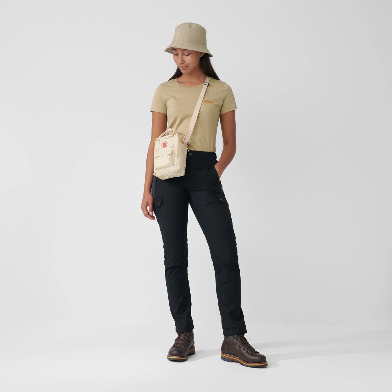 Fjallraven Kanken Sling Cross Body Bag Chalk Rose