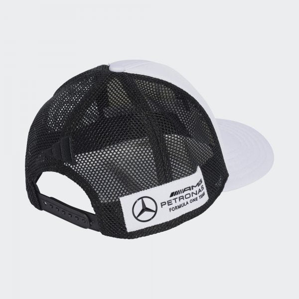 Mercedes AMG Petronas F1 2026 Snapback Star Trucker Hat White