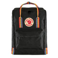 Fjallraven Kanken Classic Backpack Black Rainbow Pattern