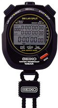 SEIKO 专业游泳训练防水秒表 SVAS009 300圈记忆 10bar防水 三行显示 1/100秒计时